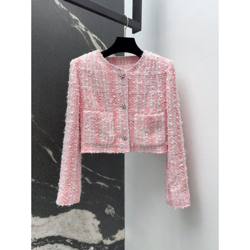 Ch*el tweed jacket pink