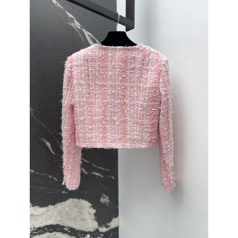 Ch*el tweed jacket pink