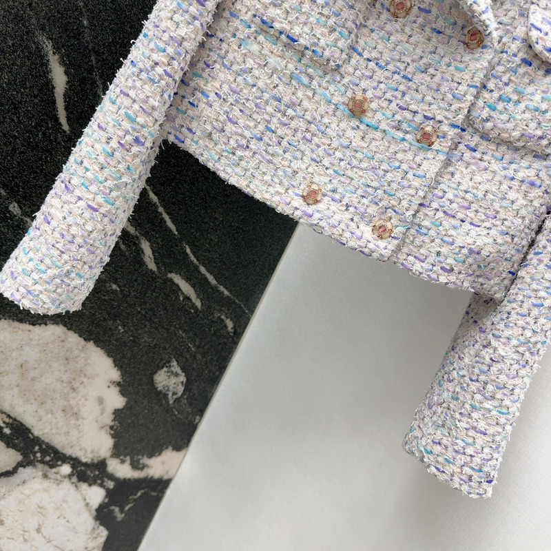 Ch*el tweed jacket multi color