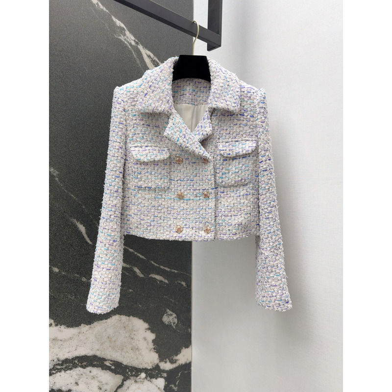 Ch*el tweed jacket multi color