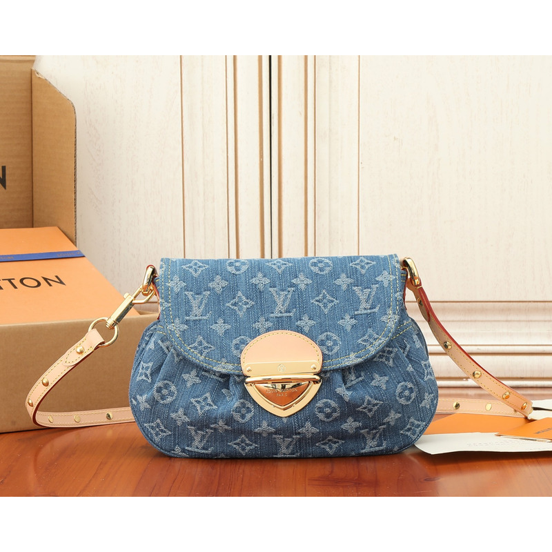 l**is V*t*n sunset bag monogram denim blue