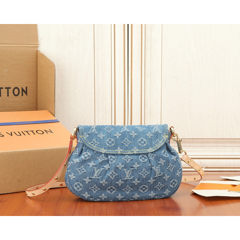 l**is V*t*n sunset bag monogram denim blue