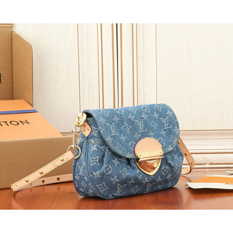 l**is V*t*n sunset bag monogram denim blue