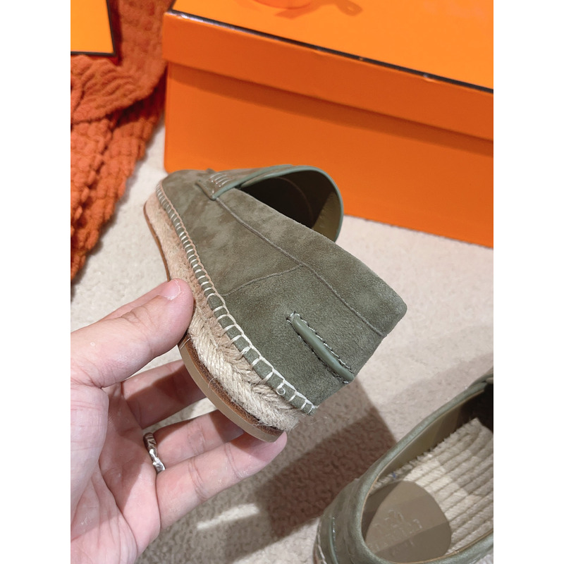 Hermès Trip Espadrille Grey Sable