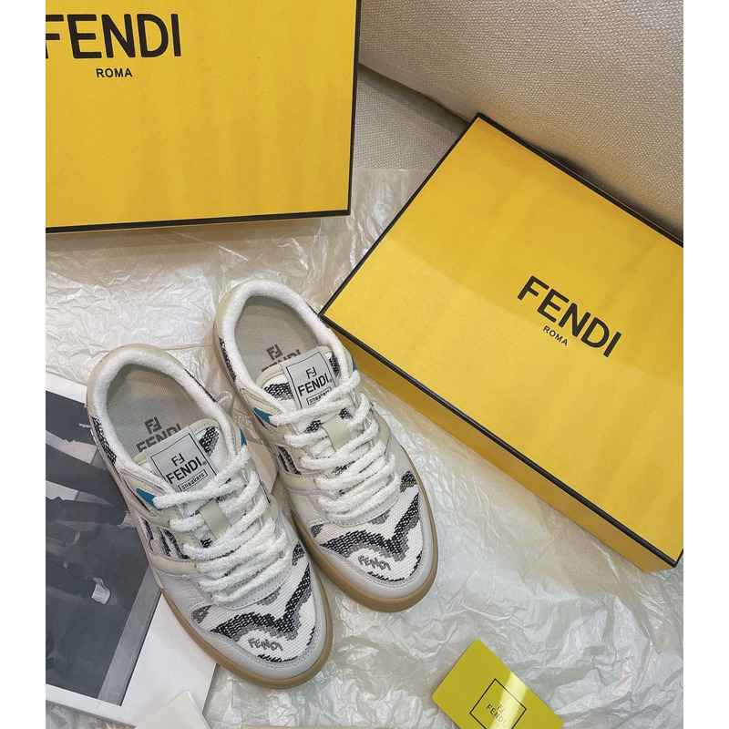 F**di match sneakers white