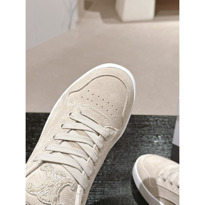 Ce**e trainer low lace-up sneaker in suede beige