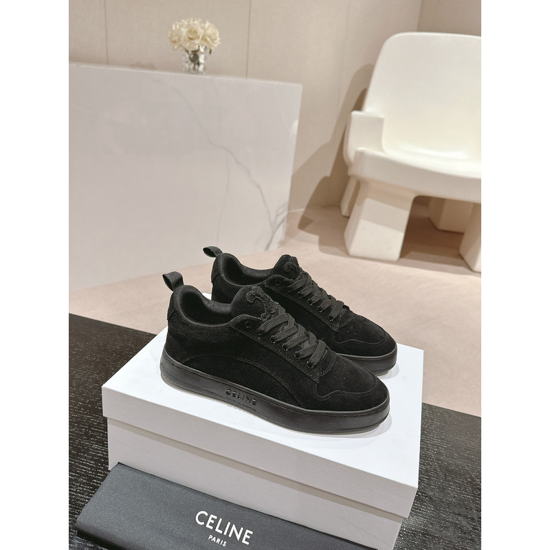 Ce**e trainer low lace-up sneaker in suede black