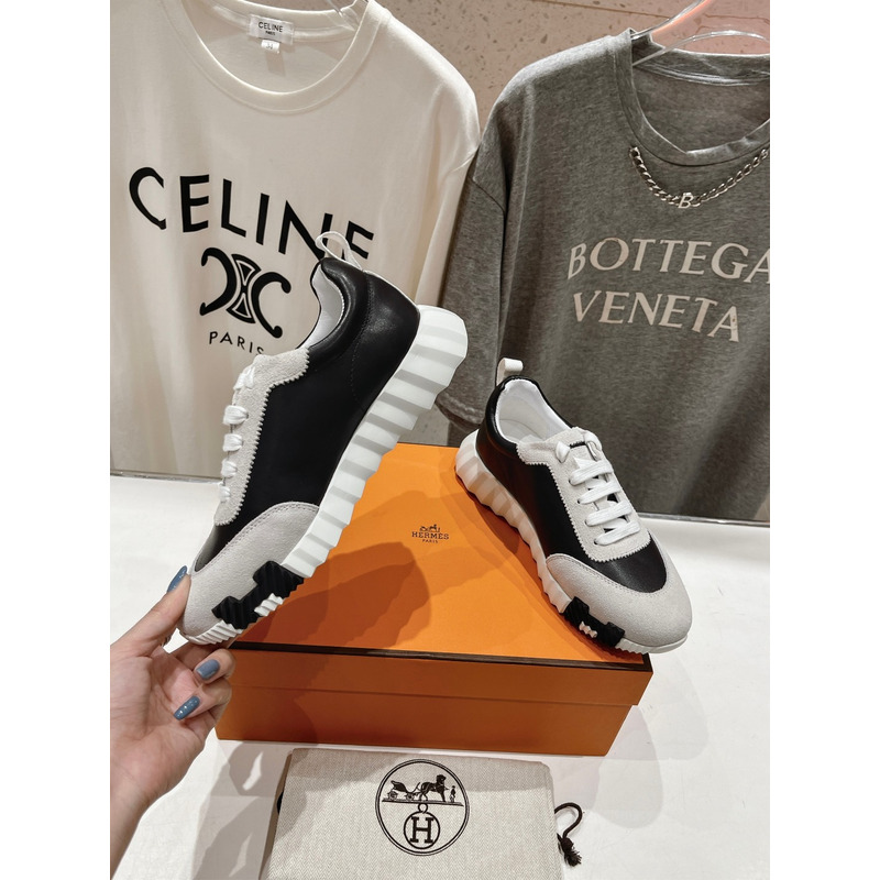 Hermès Bouncing Sneaker White And Black