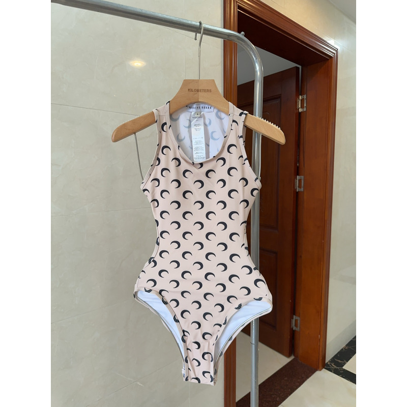 Marineserre Moon Print One Piece Swimsuit