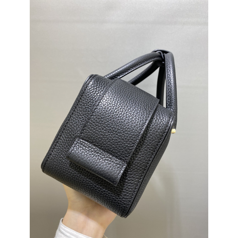 Delvaux Cool Box Mini In Taurillon Soft Black