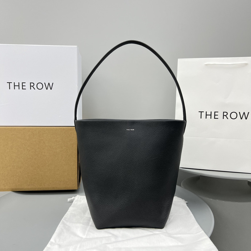 The Row Park Medium North-south Tote Bag In Black