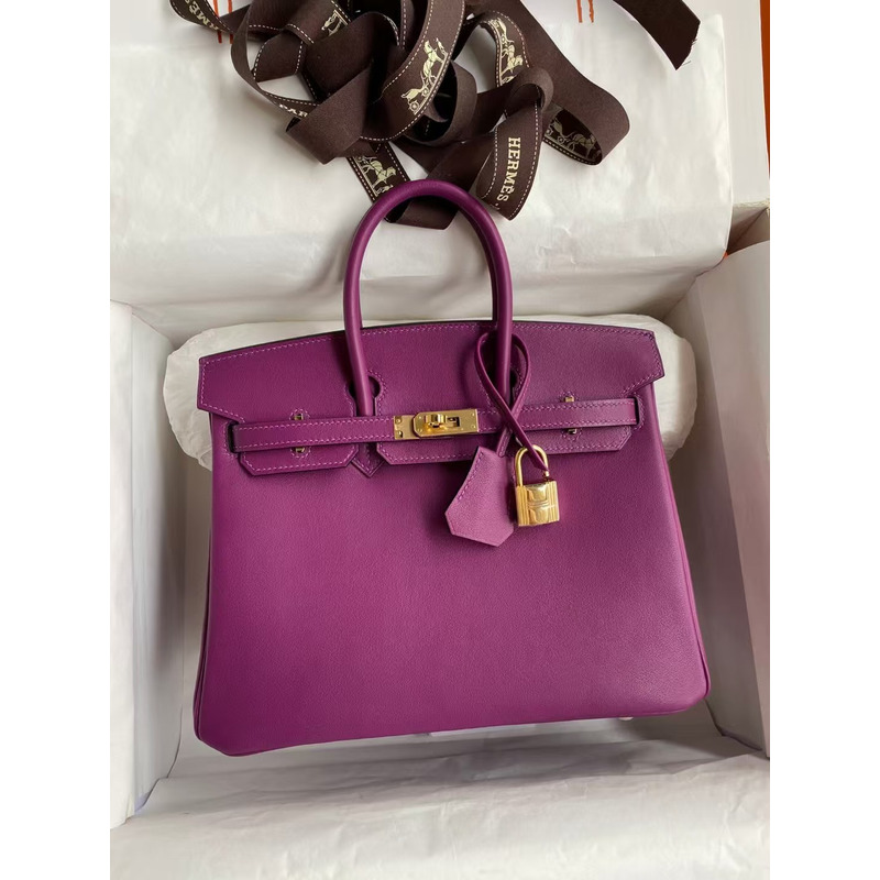 H**mes birkin 30 anemone epsom gold hardware purple