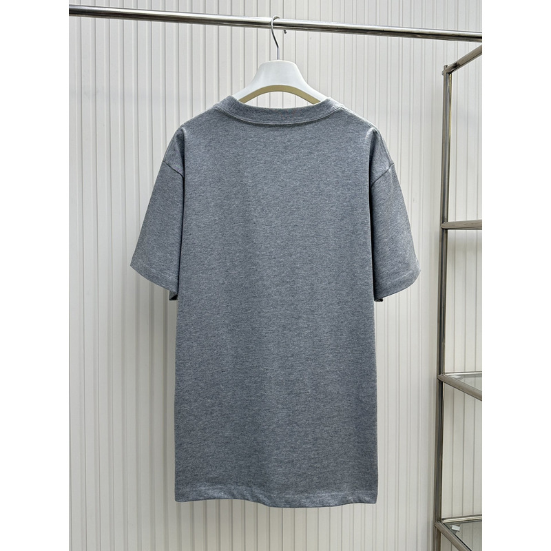 D*or logo relaxed fit jersey cotton t-shirt gray