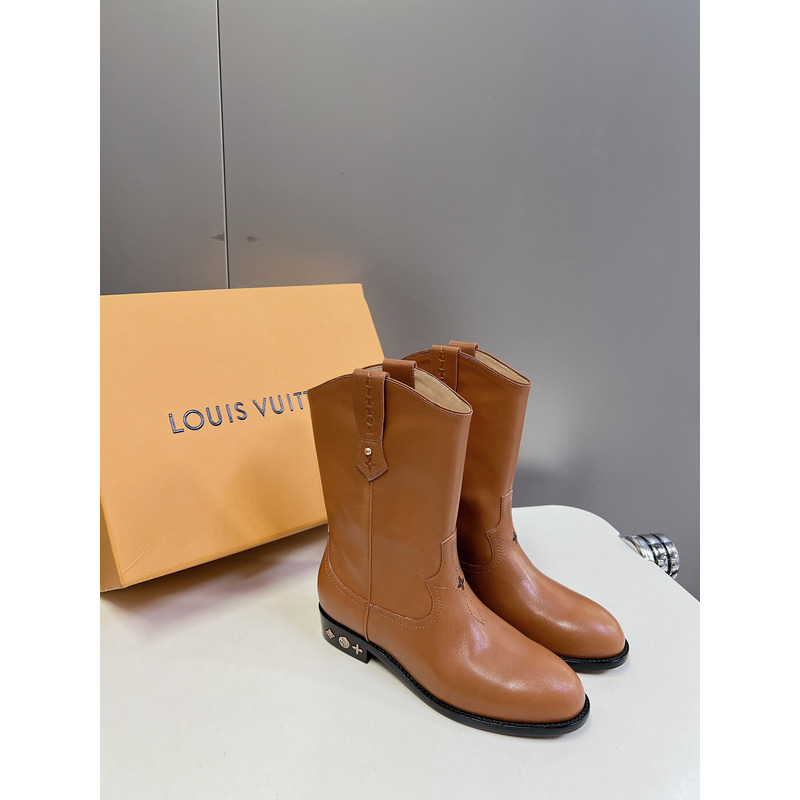 l**is V*t*n leather ankle boots brown