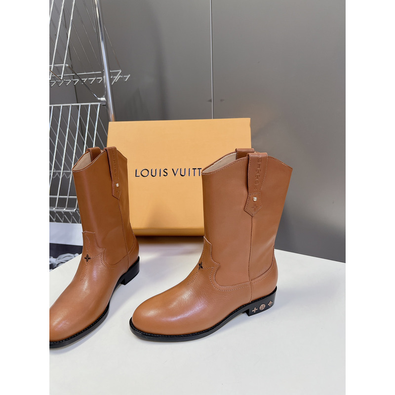 l**is V*t*n leather ankle boots brown