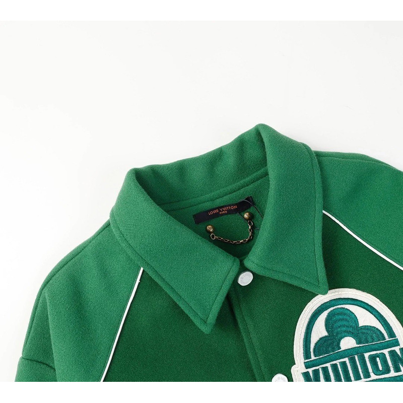 l**is V*t*n cotton coach jacket green