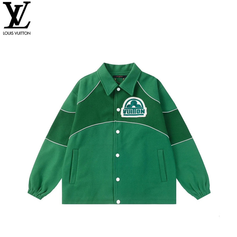 l**is V*t*n cotton coach jacket green