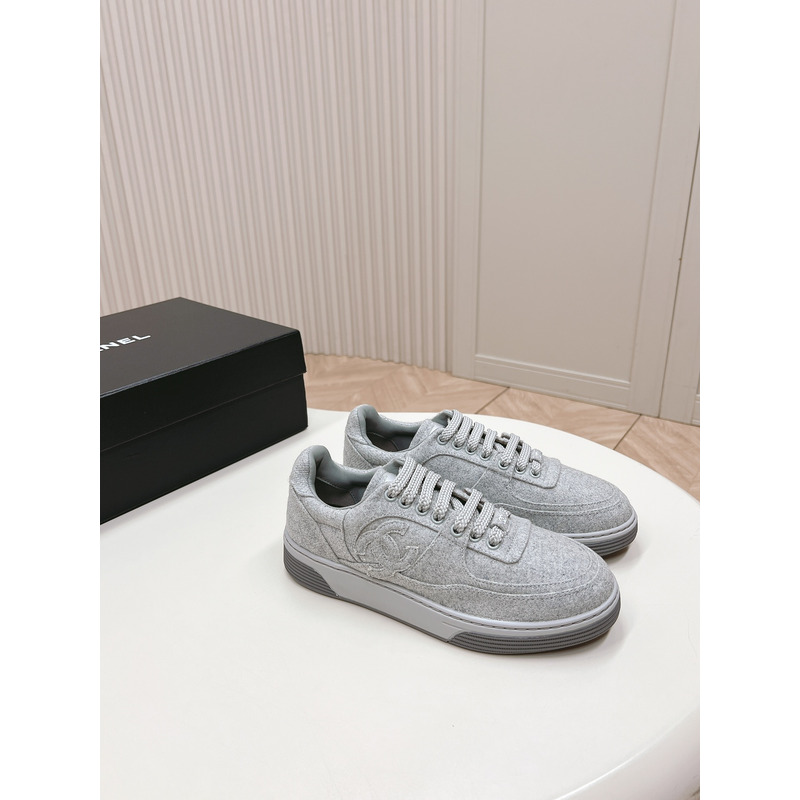 Ch*el trainers wool & mixed fibres light grey