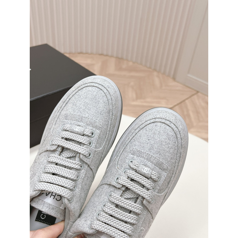 Ch*el trainers wool & mixed fibres light grey