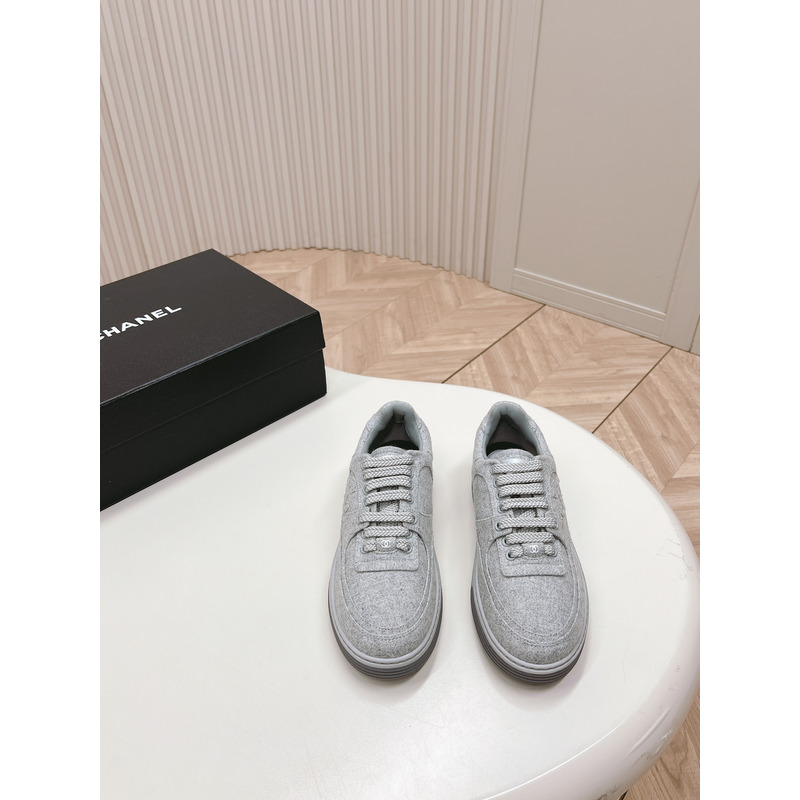 Ch*el trainers wool & mixed fibres light grey