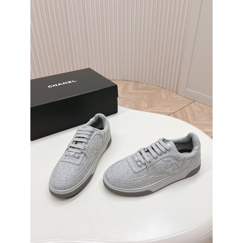 Ch*el trainers wool & mixed fibres light grey