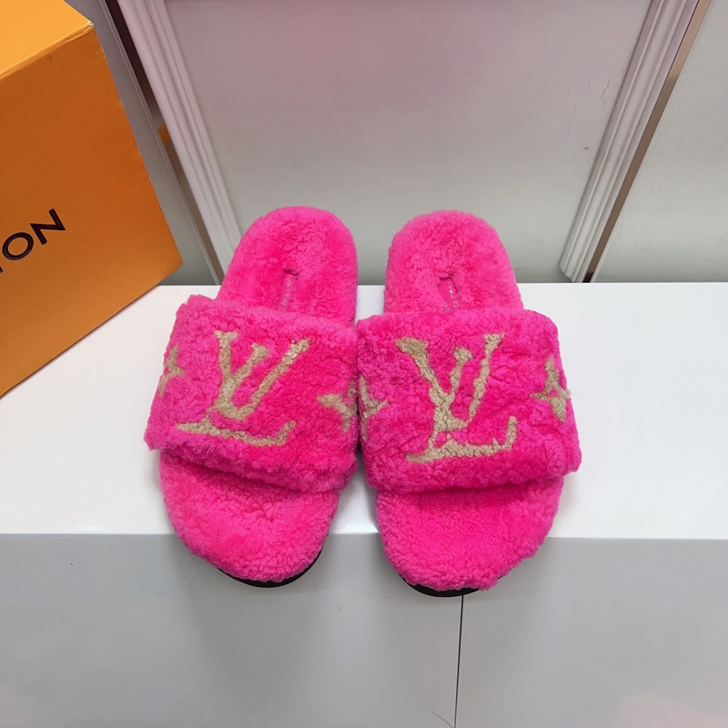 l**is V*t*n paseo flat comfort mules hot pink