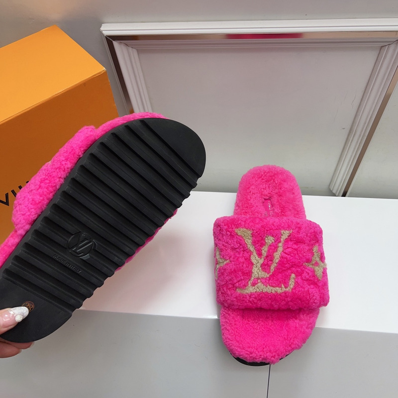 l**is V*t*n paseo flat comfort mules hot pink