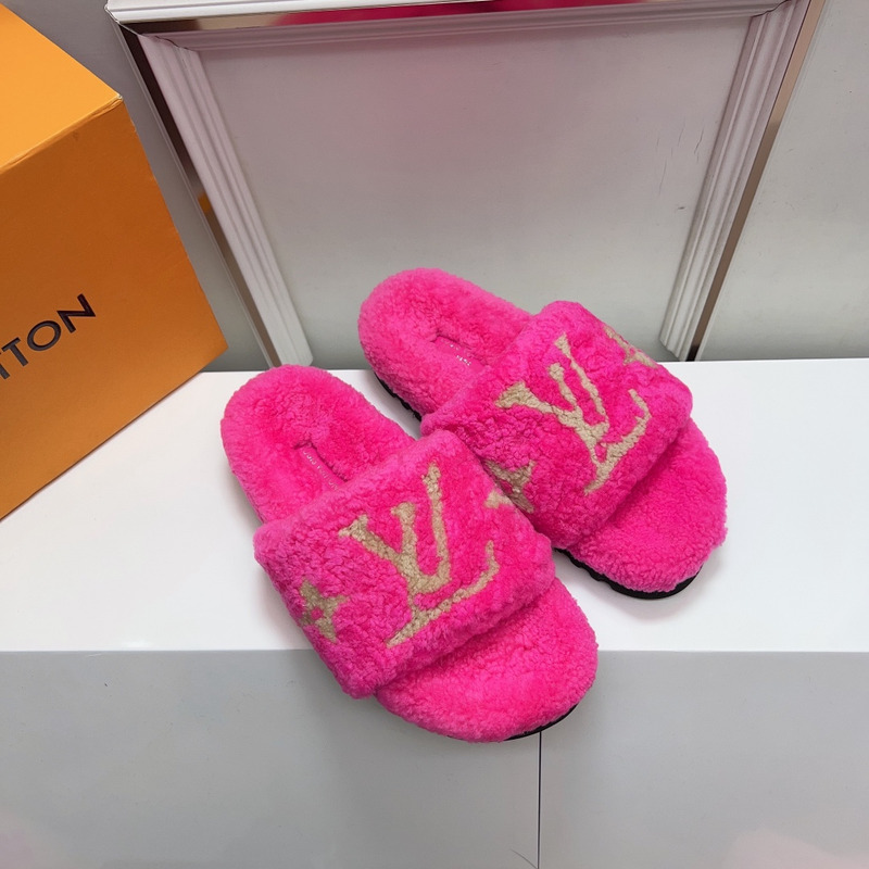 l**is V*t*n paseo flat comfort mules hot pink