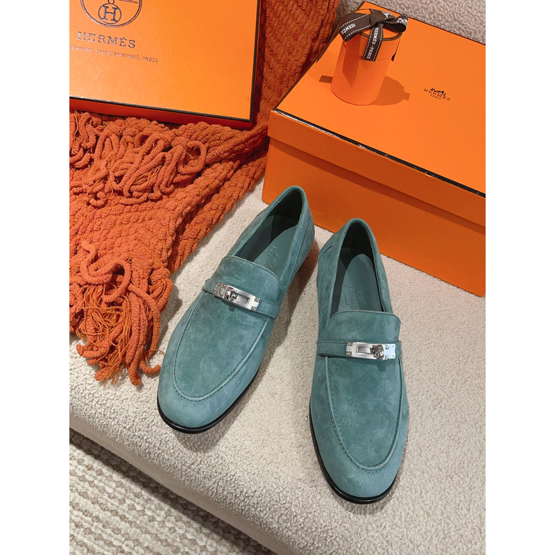 H**mes destin loafer blue