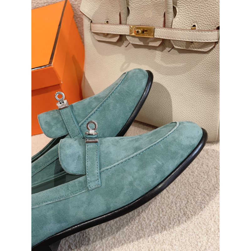 H**mes destin loafer blue