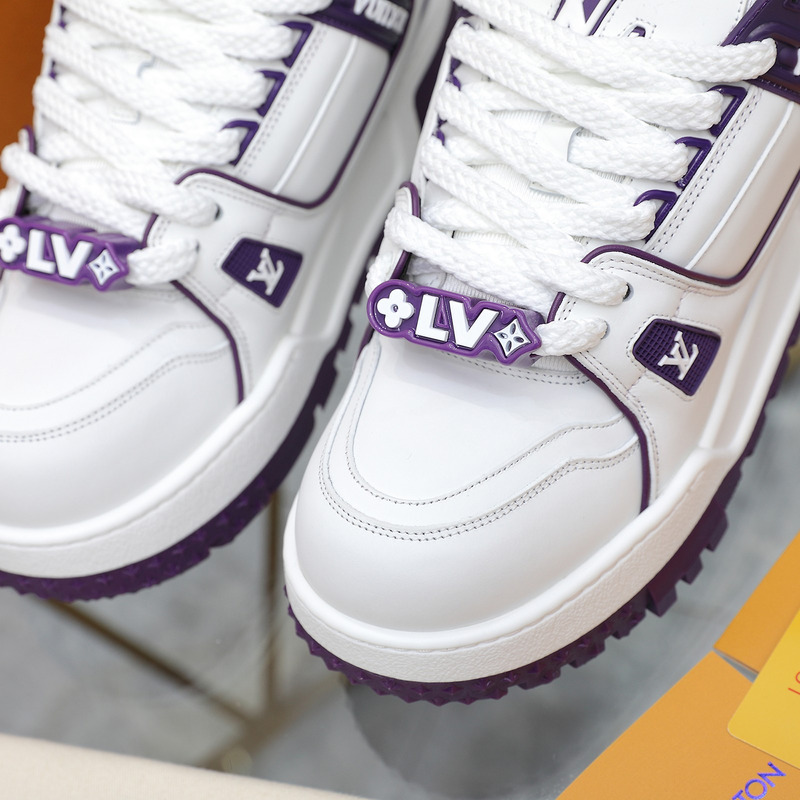 l**is V*t*n trainer maxi sneaker calf leather violet