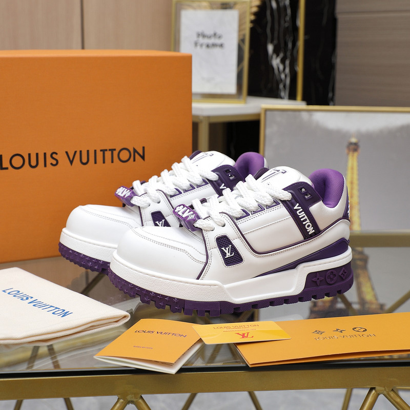 l**is V*t*n trainer maxi sneaker calf leather violet