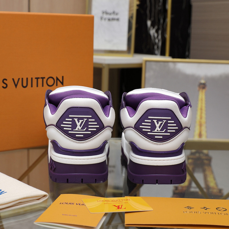 l**is V*t*n trainer maxi sneaker calf leather violet