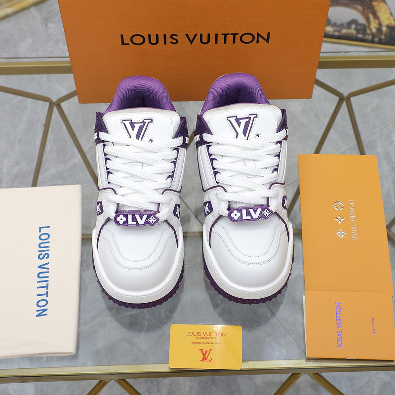 l**is V*t*n trainer maxi sneaker calf leather violet