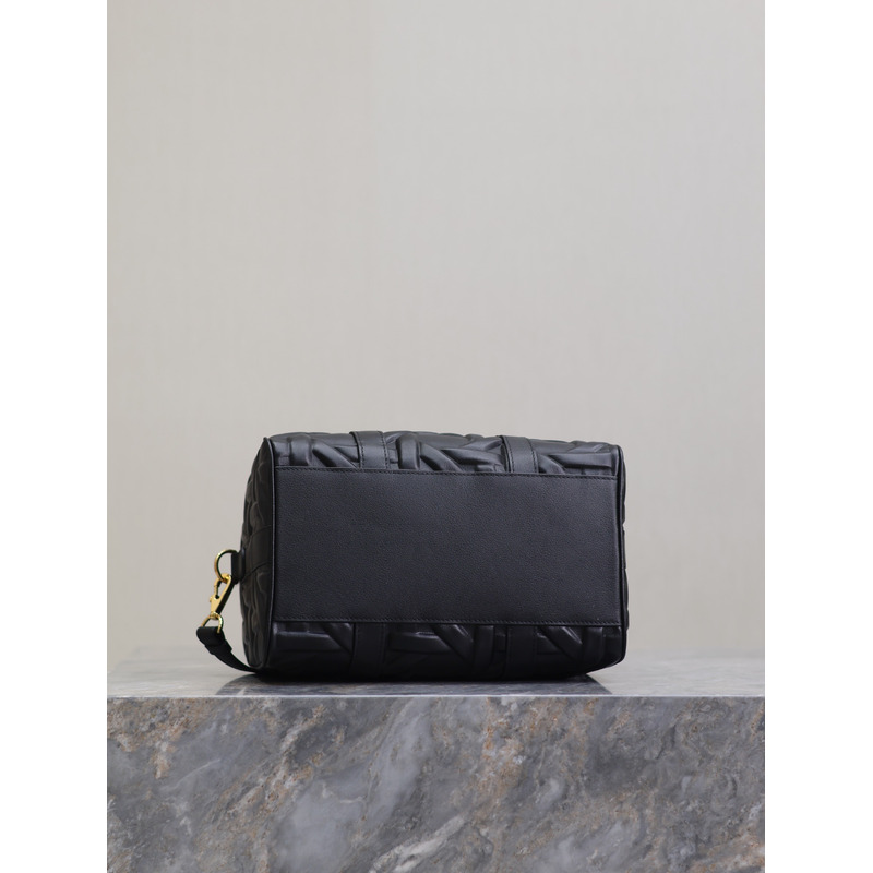 D*or groove 25 bag black graphic cannage calfskin