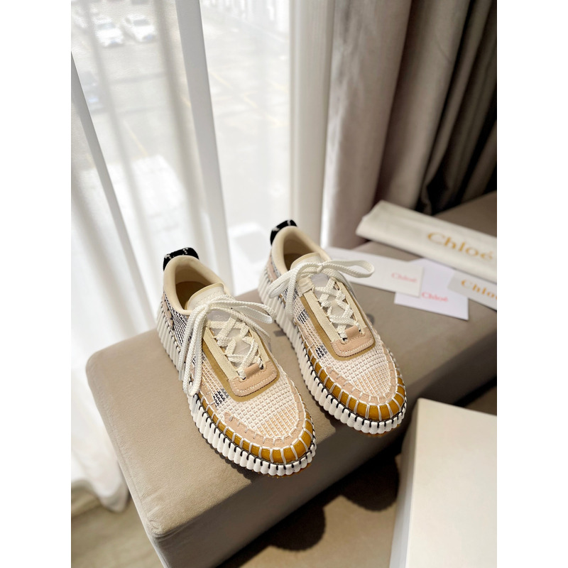 Chloe Nama Sneakers Beige