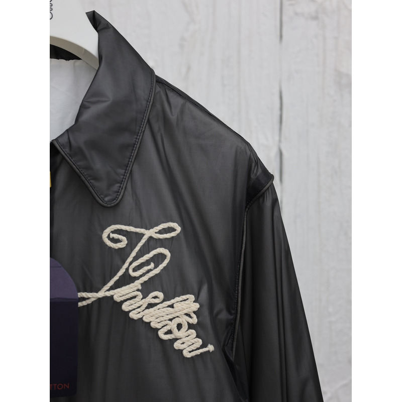 l**is V*t*n embroidered nylon blouson black