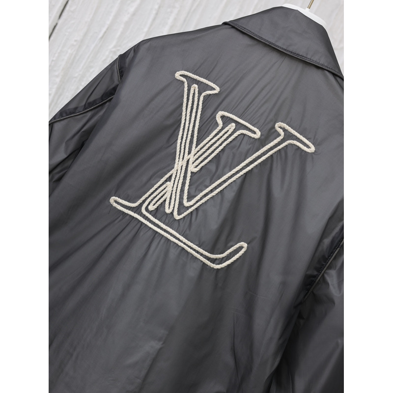 l**is V*t*n embroidered nylon blouson black