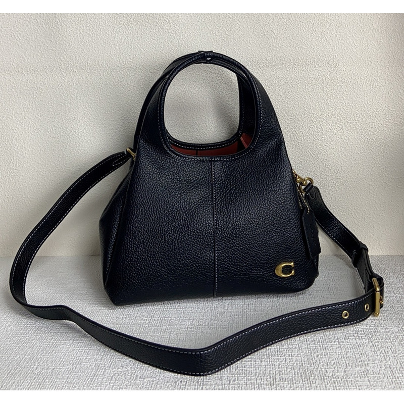 Coach Lana Polished Pebble Leather Shoulder Bag