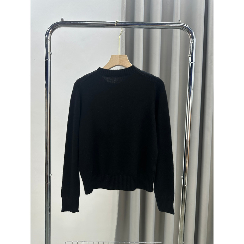 D*or cashmere sweater with white miss D*or graffiti motif black