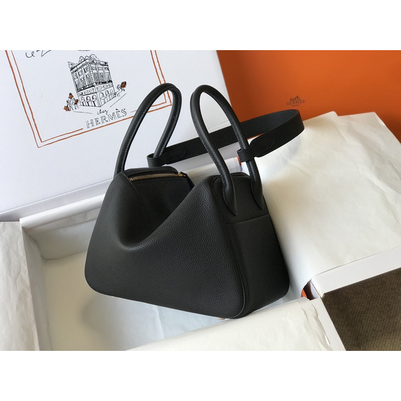 H**mes lindy mini bag leather black