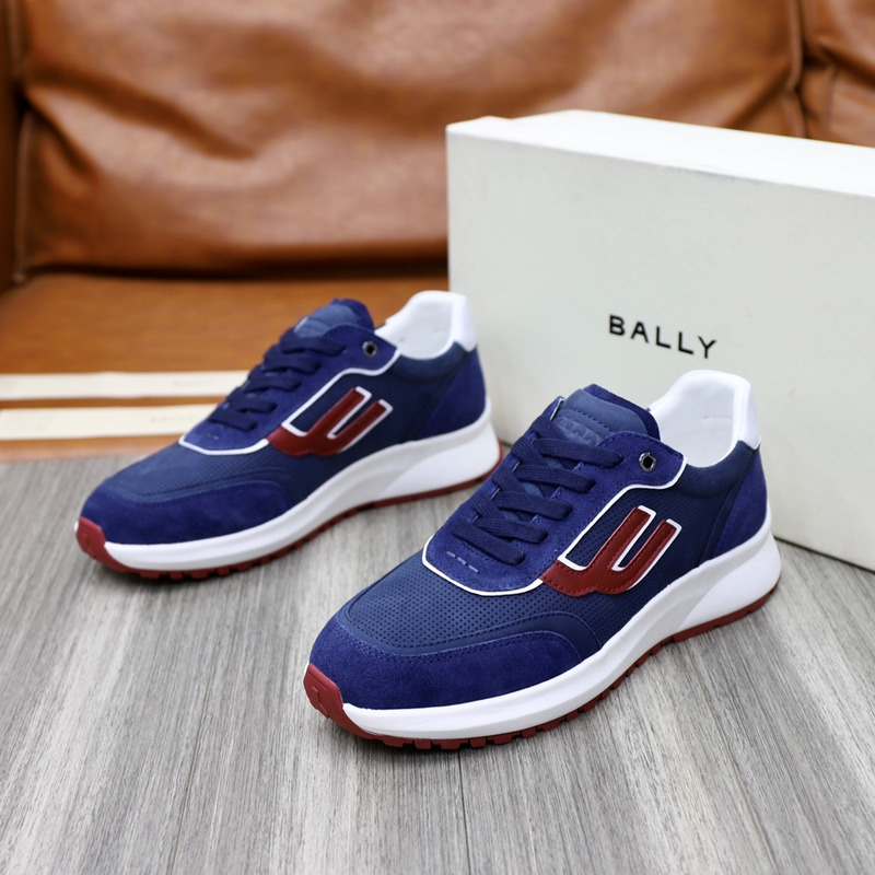 Bally Demmy Sneakers Mesh&Leather Blue&Red