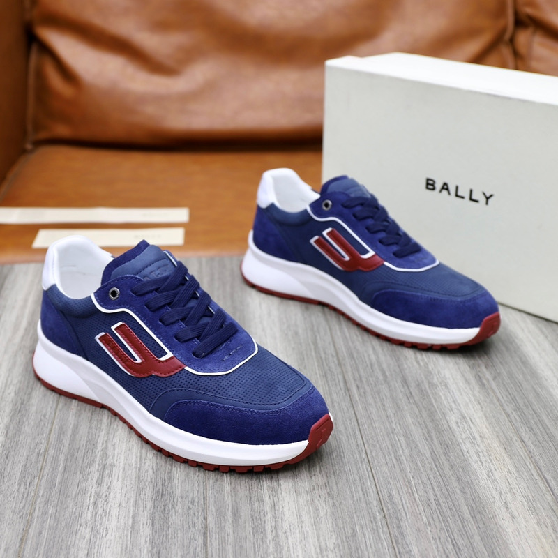 Bally Demmy Sneakers Mesh&Leather Blue&Red