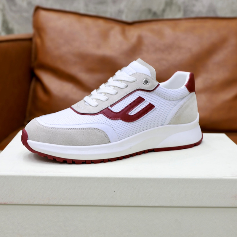 Bally Holden Low-Top Sneaker In White&Red