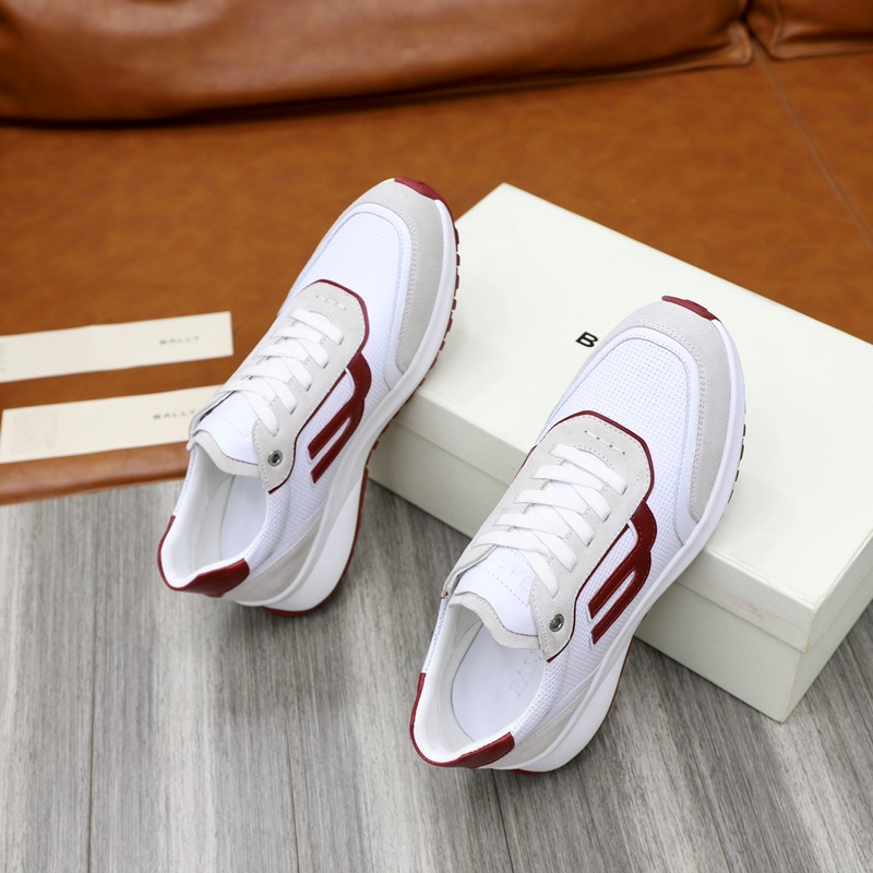 Bally Holden Low-Top Sneaker In White&Red