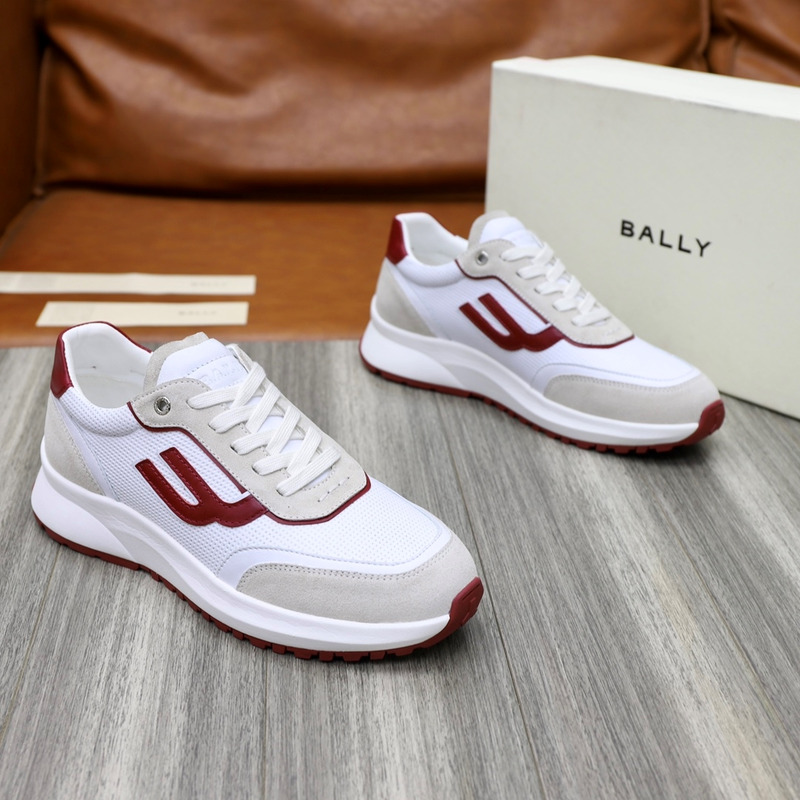 Bally Holden Low-Top Sneaker In White&Red