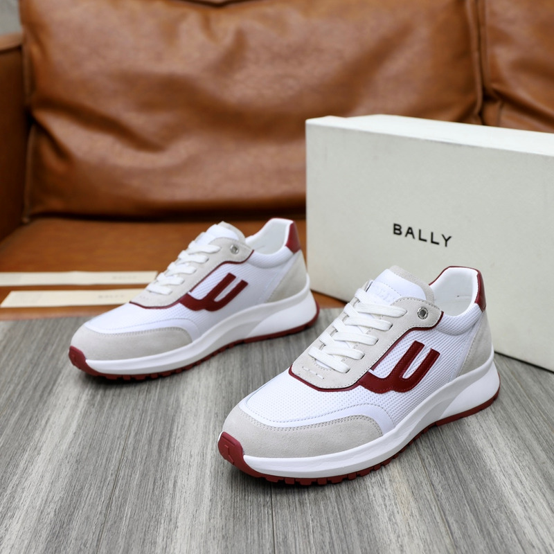 Bally Holden Low-Top Sneaker In White&Red