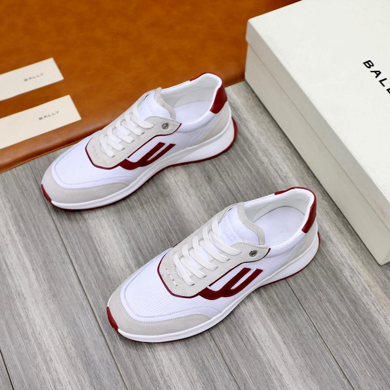 Bally Holden Low-Top Sneaker In White&Red