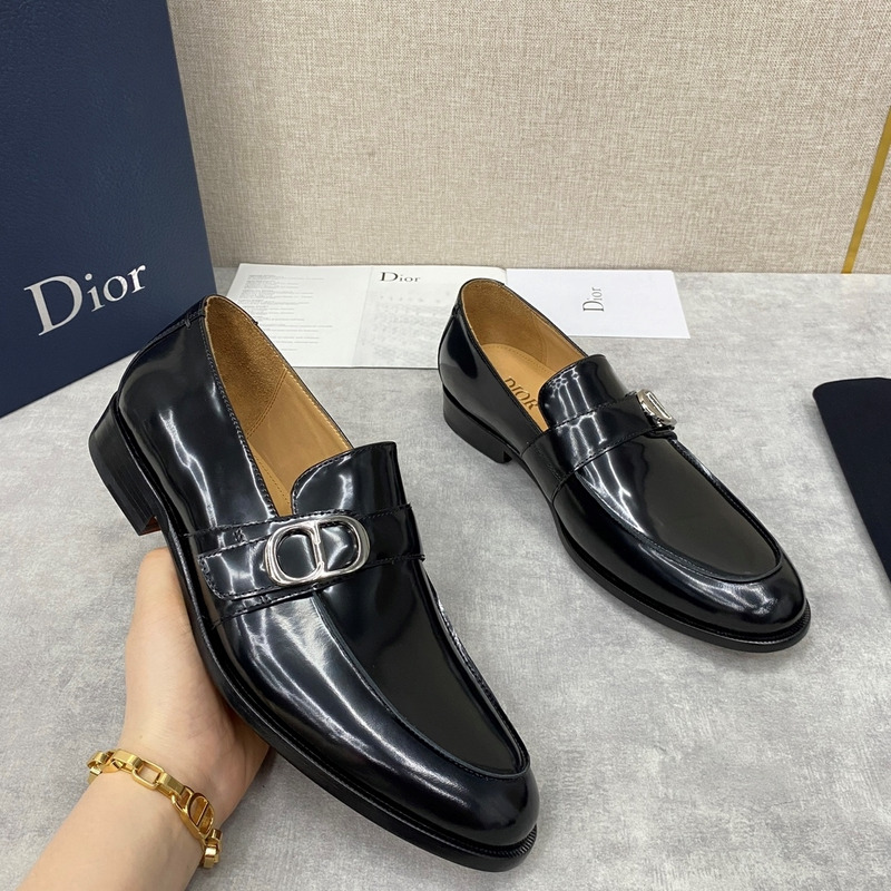 D*or timeless loafer shiny calfskin black