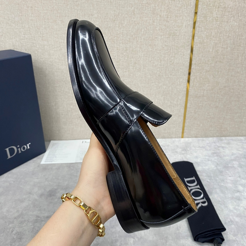 D*or timeless loafer shiny calfskin black